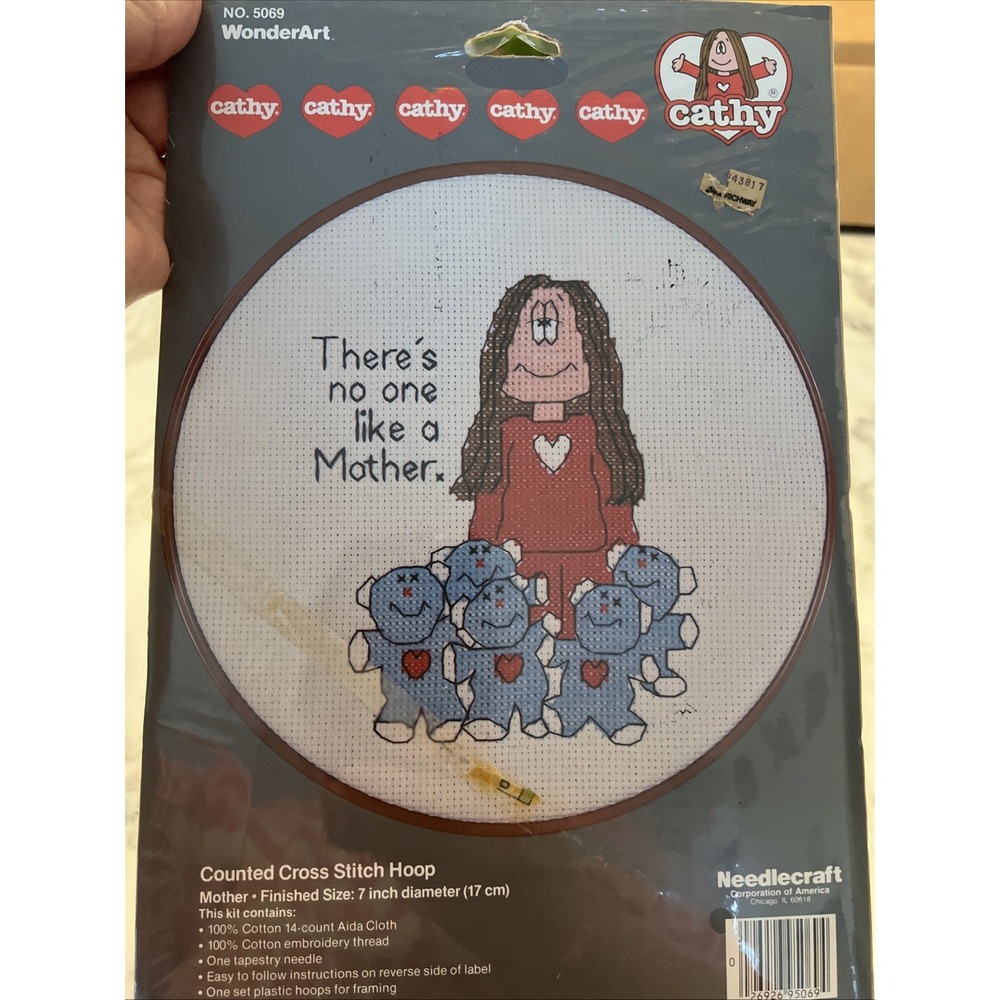 Cathy There's No‎ One Like A Mother Cross Stitch Kit Wonderart Needle Craft